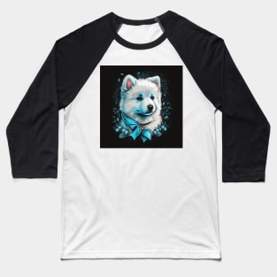 Samoyed Portrait Baseball T-Shirt